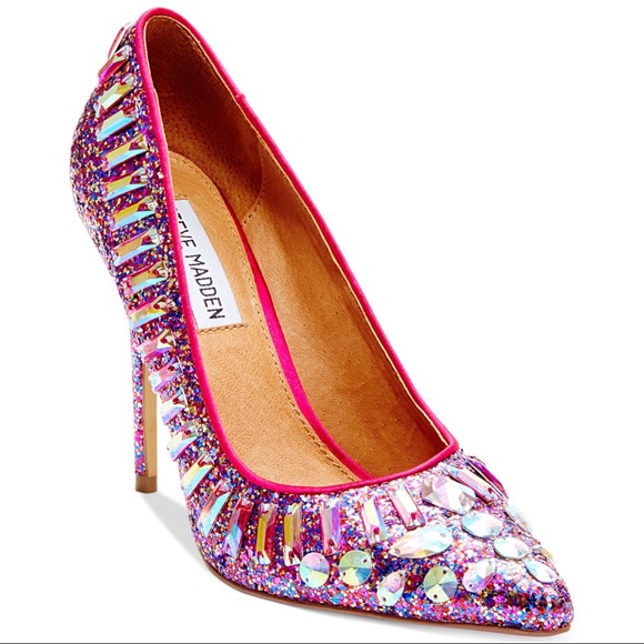 Steve Madden Shoes - Steve Madden Galaxxie Bright Multi Glitter Pumps
